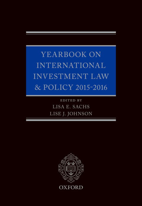 Book Yearbook on International Investment Law & Policy 2015-2016 free