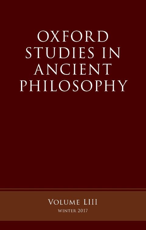 Book Oxford Studies in Ancient Philosophy, Volume 53 free