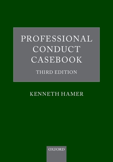 Book Professional Conduct Casebook: Third Edition free