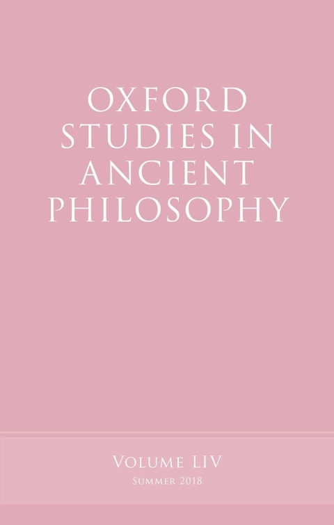 Book Oxford Studies in Ancient Philosophy, Volume 54 free