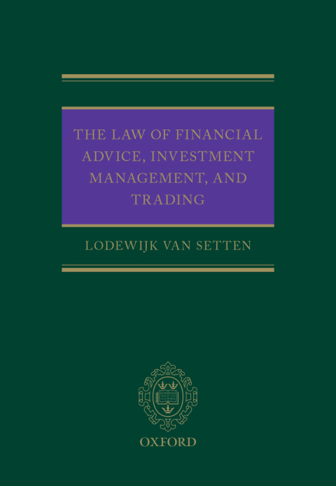 Book The Law of Financial Advice, Investment Management, and Trading free