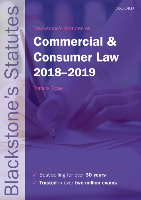 Book Blackstone's Statutes on Commercial & Consumer Law 2018-2019 free