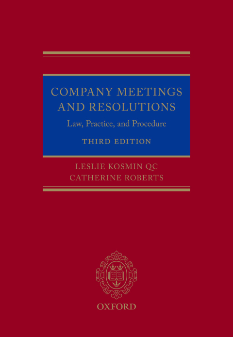 Book Company Meetings and Resolutions: Law, Practice, and Procedure free