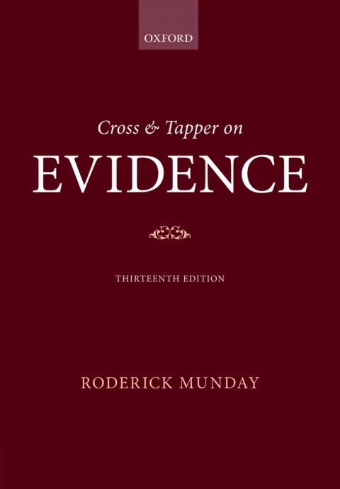 Book Cross & Tapper on Evidence free