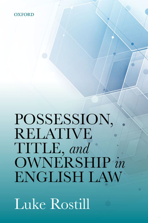 Book Possession, Relative Title, and Ownership in English Law free