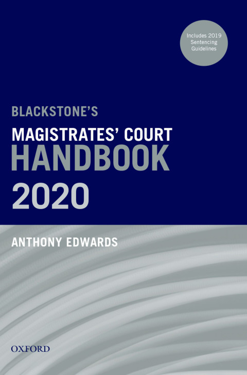 Book Blackstone's Magistrates' Court Handbook 2020 free
