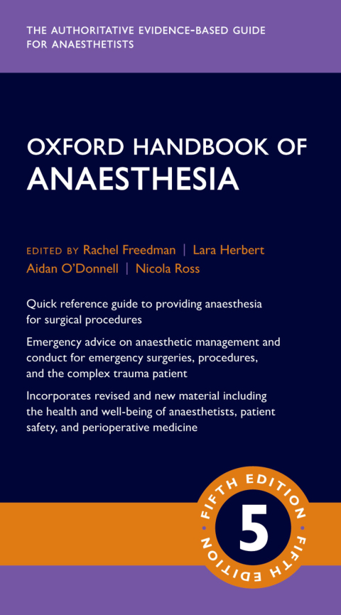 Book Oxford Handbook of Anaesthesia free