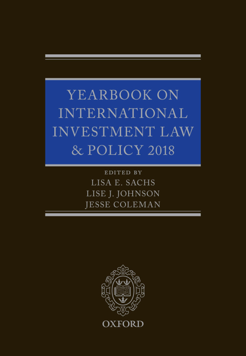 Book Yearbook on International Investment Law & Policy 2018 (Yearbook on International Investment Law and Policy) free