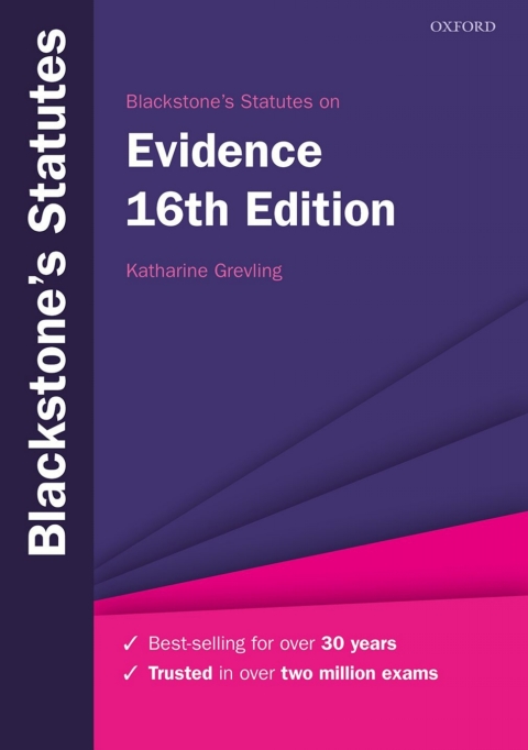 Book Blackstone's Statutes on Evidence free