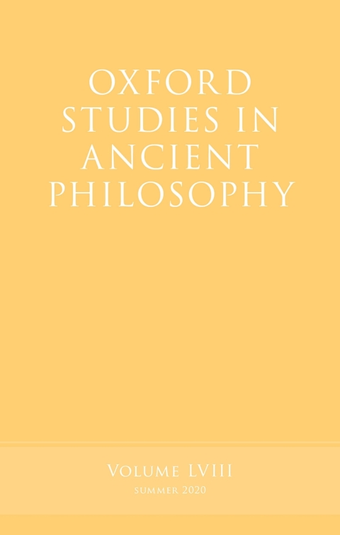 Book Oxford Studies in Ancient Philosophy, Volume 58 free