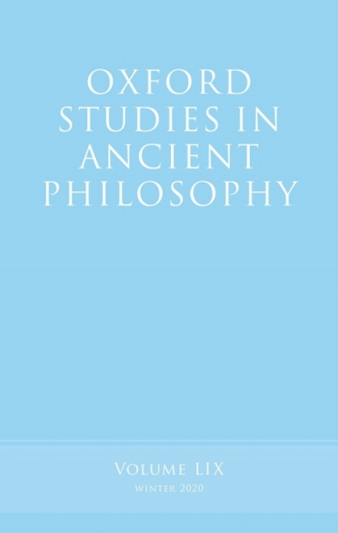 Book Oxford Studies in Ancient Philosophy, Volume 59 free