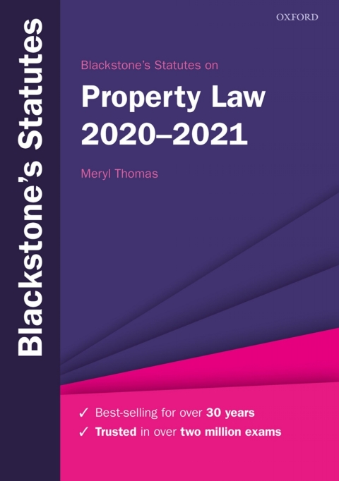 Book Blackstone's Statutes on Property Law 2020-2021 free