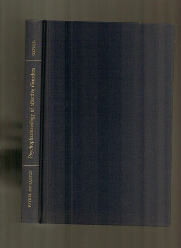 Book Psychopharmacology of affective disorders (A British Association for Psychopharmacology monograph) free