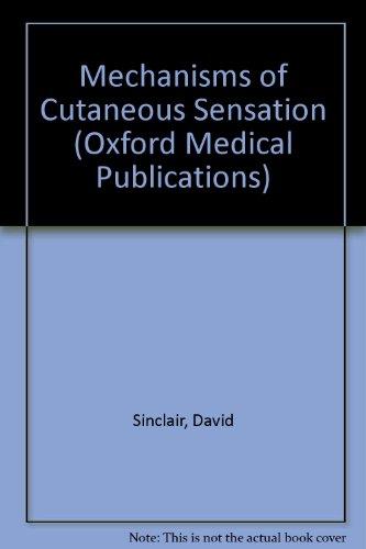 Book Mechanisms Of Cutaneous Sensation (oxford Medical Publications) free