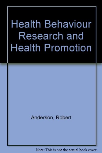 Book Health Behaviour Research and Health Promotion free