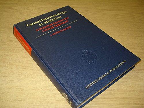 Book Causal Relationships In Medicine: A Practical System For Critical Appraisal (oxford Medical Publications) free