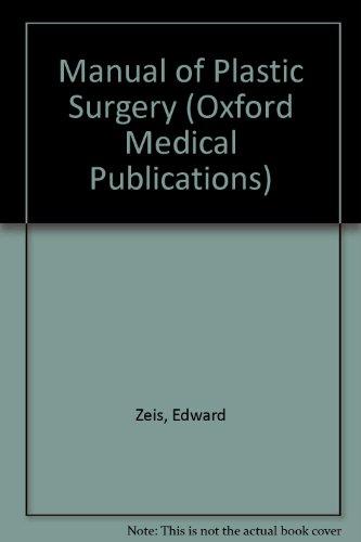 Book Zeis' Manual of Plastic Surgery (Oxford Medical Publications) free
