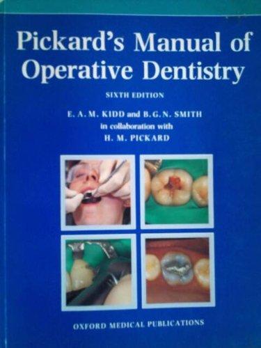 Book Pickard's Manual of Operative Dentistry free