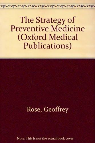 Book The Strategy of Preventive Medicine (Oxford Medical Publications) free