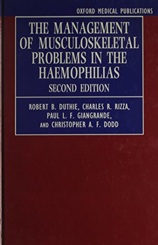 Book The Management of Musculoskeletal Problems in the Haemophilias (Oxford Medical Publications) free