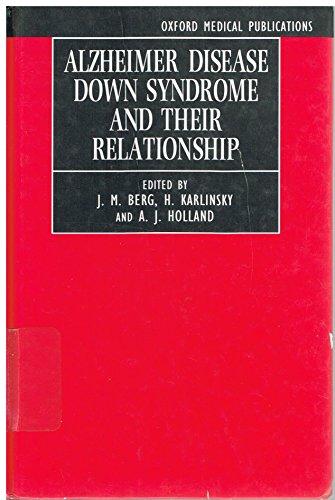Book Alzheimer disease, Down Syndrome, and their relationship (Oxford Medical Publications) free