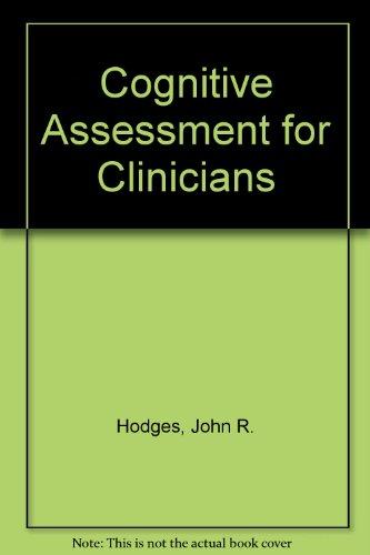 Book Cognitive Assessment for Clinicians free