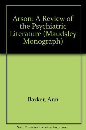 Book Arson: A Review Of The Psychiatric Literature free