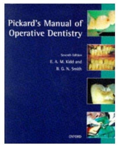 Book Pickard's Manual of Operative Dentistry free
