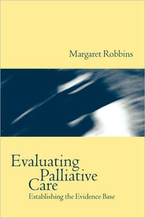 Book Evaluating Palliative Care: Establishing the Evidence Base free