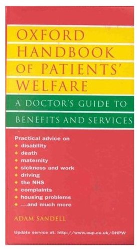 Book Oxford Handbook of Patients' Welfare: A Doctor's Guide to Benefits and Services (Oxford Handbooks Series) free
