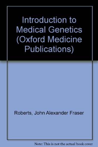 Book An introduction to medical genetics (Oxford medical publications) free