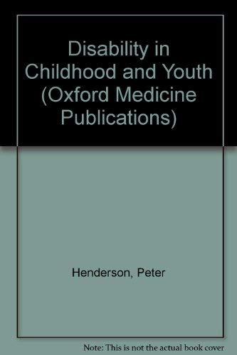 Book Disability in childhood and youth free