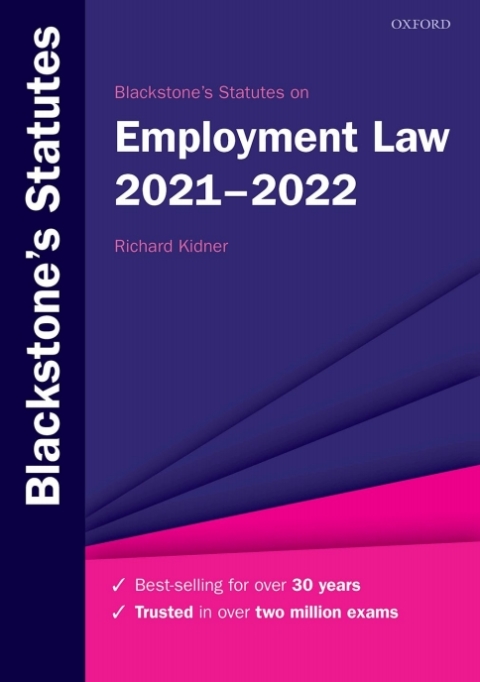 Book Blackstone's Statutes on Employment Law 2021-2022 free