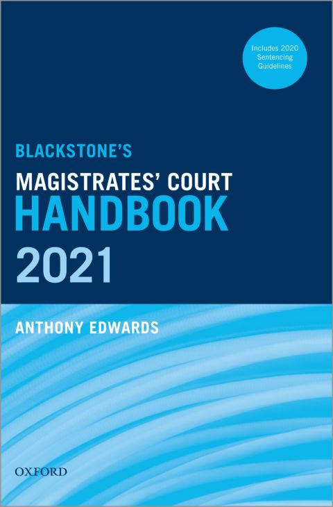Book Blackstone's Magistrates' Court Handbook 2021 free