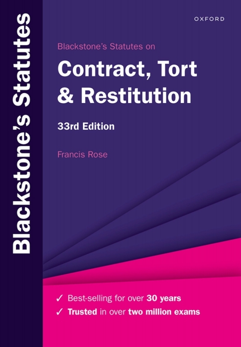 Book Blackstone's Statutes on Contract, Tort & Restitution free