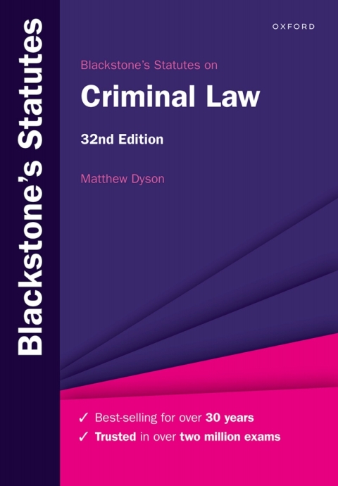 Book Blackstone's Statutes on Criminal Law free