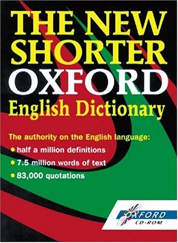Book The New Shorter Oxford English Dictionary free