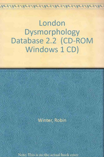 Book London Dysmorphology Database 2.2  (cd-rom Windows 1 Cd) free