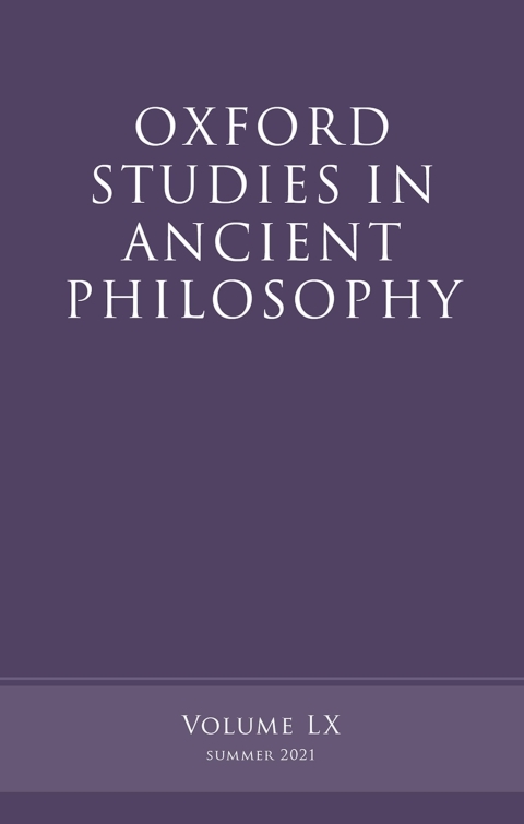 Book Oxford Studies in Ancient Philosophy, Volume 60 free