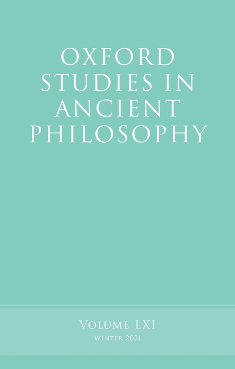Book Oxford Studies in Ancient Philosophy, Volume 61 free