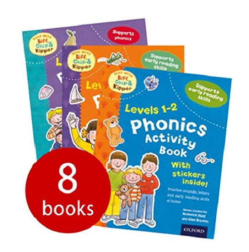 Book Phonics and Reading skills Pack (Oxford Reading Tree) 8 activity books with stickers. RRP Â£31.92 free