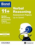 Book Bond 11+: Verbal Reasoning: Up to Speed Papers free