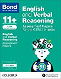 Book Bond 11+: English and Verbal Reasoning: Assessment Papers for the Cem 11+ Tests free