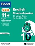 Book Bond 11+: CEM English Comprehension 10 Minute Tests: 10-11 Years free