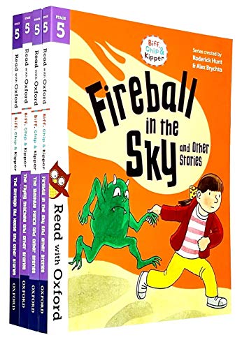 Book Read With Oxford Stage 5: Biff, Chip And Kipper Collection 4 Books Set free