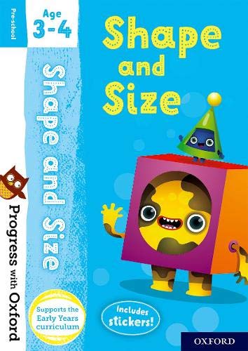 Book PWO: Shape Size Age 3-4 Bk Sticker free