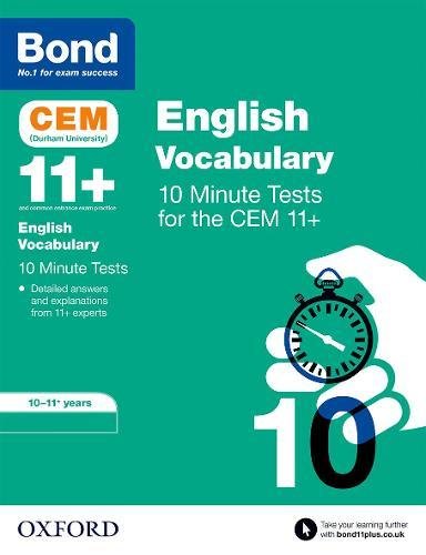 Book Bond 11+: CEM Vocabu 10 Min Tests 10-11 free