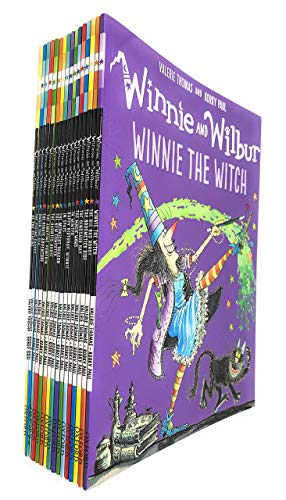 Book Winnie and Wilbur Series 16 Books Bag Collection Set By Valerie Thomas ( Winnie The Witch, The Big Bad Robot, The Broomstick Ride, The Dinosaur Day ,The Magic Wand, In Winter…… free