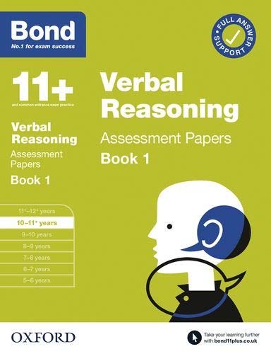 Book Bond 11+: Bond 11+ Verbal Reasoning Assessment Papers 10-11 years Book 1 free