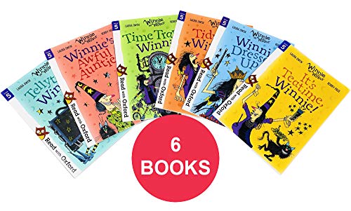 Book Read With Oxford: Winnie and Wilbur 6 Books Collection Set Level Stage 5 (Age 5 - 7) (It's Teatime, Dresses Up, Tidy Up, Time Travel, Awful Auntie & Tellytastic) free